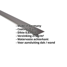 Muuraansluiting | 220 x 150 mm | 95° | Staal 0,63 mm | 25 µm Polyester | 8017 - Chocoladebruin #2