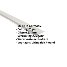 Muuraansluiting | 220 x 150 mm | 95° | Staal 0,63 mm | 25 µm Polyester | 9002 - Grijswit #2