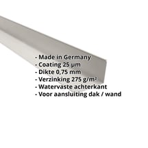 Muuraansluiting | 220 x 150 mm | 95° | Staal 0,75 mm | 25 µm Polyester | 9002 - Grijswit #2