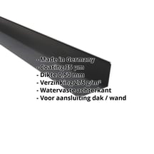 Muuraansluiting | 220 x 150 mm | 95° | Staal 0,50 mm | 35 µm Mattpolyester | 23 - Donkergrijs #2