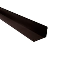 Muuraansluiting | 220 x 150 mm | 95° | Staal 0,50 mm | 35 µm Mattpolyester | 32 - Donkerbruin #1
