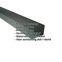 Muuraansluiting | 220 x 150 mm | 95° | Staal 0,50 mm | 60 µm Puramid | 6005 - Mosgroen #2