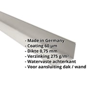 Muuraansluiting | 220 x 150 mm | 95° | Staal 0,75 mm | 60 µm Puramid | 9002 - Grijswit #2