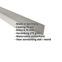 Muuraansluiting | 220 x 150 mm | 95° | Aluminium 0,70 mm | 25 µm Polyester | 9006 - Zilver-Metallic #2