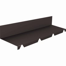 Muuraansluiting | 235 x 35 x 130 x 2100 mm | 100° | Staal 0,50 mm | 25 µm Polyester | 8019 - Grijsbruin #1