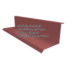 Muuraansluiting | Typ 1 | 100 x 110 x 2000 mm | 90° | Aluminium 0,70 mm | 25 µm Polyester | 8012 - Roodbruin #2
