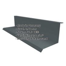 Muuraansluiting | Typ 1 | 100 x 110 x 2000 mm | 90° | Staal 0,50 mm | 50 µm PURLAK® | 7016 - Antracietgrijs #2