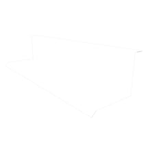 Muuraansluiting | Typ 1 | 100 x 110 x 2000 mm | 90° | Staal 0,75 mm | 25 µm Polyester | 9010 - Zuiverwit #1