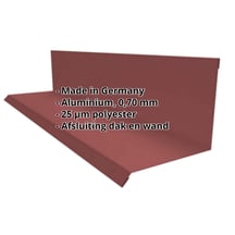 Muuraansluiting | Typ 2 | 100 x 110 x 2000 mm | 90° | Aluminium 0,70 mm | 25 µm Polyester | 8012 - Roodbruin #2