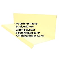 Muuraansluiting | Typ 2 | 100 x 110 x 2000 mm | 90° | Staal 0,50 mm | 25 µm Polyester | 1015 - Licht ivoorkleurig #2