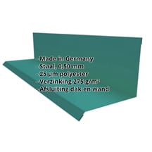 Muuraansluiting | Typ 2 | 100 x 110 x 2000 mm | 90° | Staal 0,50 mm | 25 µm Polyester | 6005 - Mosgroen #2
