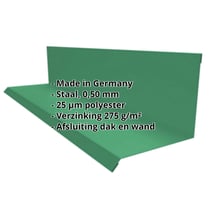 Muuraansluiting | Typ 2 | 100 x 110 x 2000 mm | 90° | Staal 0,50 mm | 25 µm Polyester | 6029 - Mintgroen #2
