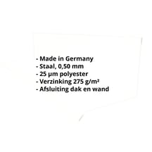 Muuraansluiting | Typ 2 | 100 x 110 x 2000 mm | 90° | Staal 0,50 mm | 25 µm Polyester | 9002 - Grijswit #2