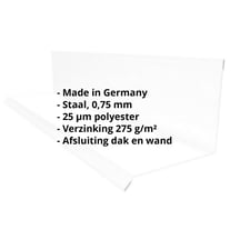 Muuraansluiting | Typ 2 | 100 x 110 x 2000 mm | 90° | Staal 0,75 mm | 25 µm Polyester | 7035 - Lichtgrijs #2