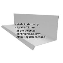 Muuraansluiting | Typ 2 | 100 x 110 x 2000 mm | 90° | Staal 0,75 mm | 25 µm Polyester | 9007 - Grijs aluminiumkleurig #2