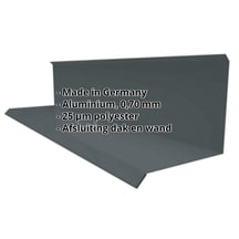 Muuraansluiting | Typ 3 | 100 x 110 x 2000 mm | 90° | Aluminium 0,70 mm | 25 µm Polyester | 7016 - Antracietgrijs #2