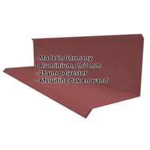Muuraansluiting | Typ 3 | 100 x 110 x 2000 mm | 90° | Aluminium 0,70 mm | 25 µm Polyester | 8012 - Roodbruin #2