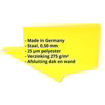 Muuraansluiting | Typ 3 | 100 x 110 x 2000 mm | 90° | Staal 0,50 mm | 25 µm Polyester | 1021 - Koolzaadgeel #2