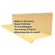 Muuraansluiting | Typ 3 | 100 x 110 x 2000 mm | 90° | Staal 0,50 mm | 25 µm Polyester | 1002 - Zandgeel #2