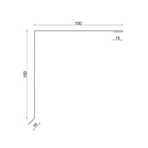 Nok lessenaarsdak | 110 x 100 x 2000 mm | 80° | Staal 0,50 mm | 25 µm Polyester | 7024 - Grafietgrijs #3