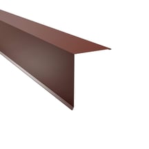 Nok lessenaarsdak | 200 x 250 mm | 85° | Staal 0,50 mm | 60 µm Puramid | 6012 - Roodbruin #1