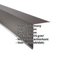 Nok lessenaarsdak | 200 x 250 mm | 85° | Staal 0,50 mm | 60 µm Puramid | 6017 - Chocoladebruin #2