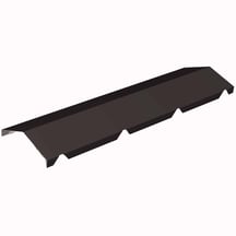 Nokstuk getand | 165 x 165 x 1140 mm | 120° | Staal 0,50 mm | 25 µm Polyester | 8019 - Grijsbruin #1