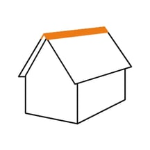 Nokstuk vlak | 14,5 x 14,5 cm | 150° | Staal 0,63 mm | 25 µm Polyester | 1015 - Licht ivoorkleurig #3