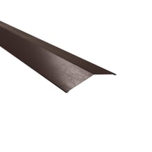Nokstuk vlak | 145 x 145 mm | 150° | Staal 0,50 mm | 35 µm Mattpolyester | 32 - Donkerbruin #1