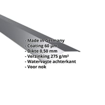 Nokstuk vlak | 145 x 145 mm | 150° | Staal 0,50 mm | 60 µm Puramid | 7016 - Antracietgrijs #2
