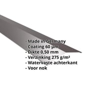 Nokstuk vlak | 145 x 145 mm | 150° | Staal 0,50 mm | 60 µm Puramid | 6017 - Chocoladebruin #2