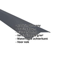 Nokstuk vlak | 145 x 145 mm | 150° | Staal 0,50 mm | 80 µm Shimoco | 7016 - Antracietgrijs #2
