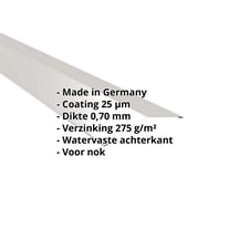 Nokstuk vlak | 145 x 145 mm | 150° | Aluminium 0,70 mm | 25 µm Polyester | 9006 - Zilver-Metallic #2