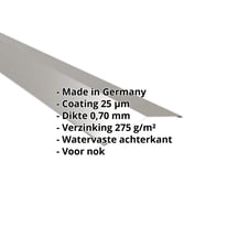 Nokstuk vlak | 145 x 145 mm | 150° | Aluminium 0,70 mm | 25 µm Polyester | 9007 - Grijs aluminiumkleurig #2