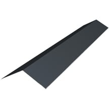 Nokstuk vlak | 180 x 180 x 2100 mm | 120° | Staal 0,50 mm | 25 µm Polyester | 7016 - Antracietgrijs #1