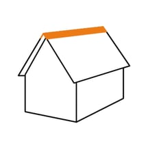 Nokstuk vlak | 19,8 x 19,8 cm | 150° | Staal 0,75 mm | 25 µm Polyester | 6020 - Chroomoxydegroen #3