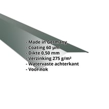 Nokstuk vlak | 198 x 198 mm | 150° | Staal 0,50 mm | 60 µm Puramid | 6005 - Mosgroen #2