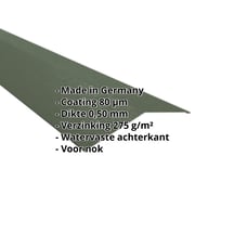 Nokstuk vlak | 198 x 198 mm | 150° | Staal 0,50 mm | 80 µm Shimoco | 6020 - Chroomoxydegroen #2