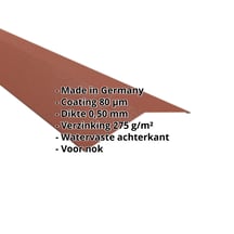 Nokstuk vlak | 198 x 198 mm | 150° | Staal 0,50 mm | 80 µm Shimoco | 8004 - Koperbruin #2