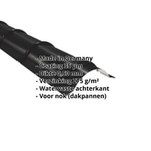 Ronde nok | 1,86 m | Staal 0,50 mm | 35 µm Mattpolyester | 33 - Zwart #2