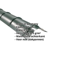 Ronde nok | 1,86 m | Staal 0,50 mm | 60 µm Puramid | 6005 - Mosgroen #2