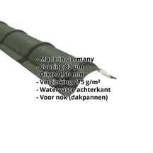 Ronde nok | 1,86 m | Staal 0,50 mm | 80 µm Shimoco | 6020 - Chroomoxydegroen #2