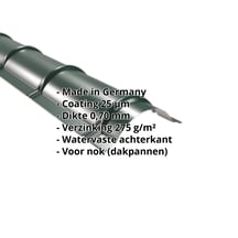 Ronde nok | 1,86 m | Aluminium 0,70 mm | 25 µm Polyester | 6005 - Mosgroen #2