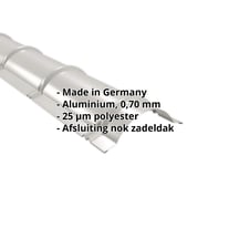 Ronde nok | 1,86 m | Aluminium 0,70 mm | 25 µm Polyester | 9006 - Zilver-Metallic #2