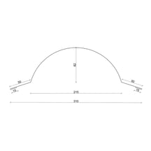 Ronde nok groot | 1,960 m | Staal 0,50 mm | 50 µm PURLAK® | 028 - Kersrood #3