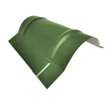 Ronde nok groot | 1,960 m | Staal 0,50 mm | 25 µm Polyester | 6011 - Resedagroen #1