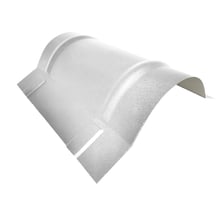 Ronde nok groot | 1,960 m | Staal 0,50 mm | 25 µm Polyester | 7035 - Lichtgrijs #1
