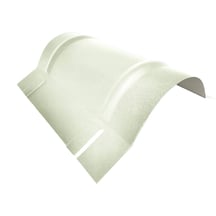 Ronde nok groot | 1,960 m | Staal 0,50 mm | 25 µm Polyester | 9002 - Grijswit #1