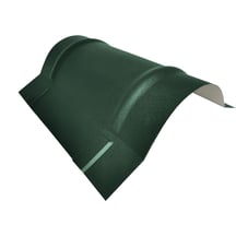 Ronde nok klein | 1,965 m | Staal 0,50 mm | 35 µm mattpolyester | 6005 - Mosgroen #1