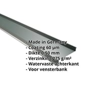 Vensterbank | 50 x 115 x 40 x 2000 mm | Staal 0,50 mm | 60 µm Puramid | 6005 - Mosgroen #2